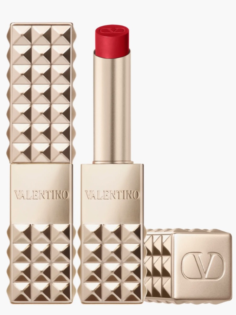 $48 Brand New Valentino Spike Buttery Matte Lip Color 200A Red Fiesta/Poppy Red